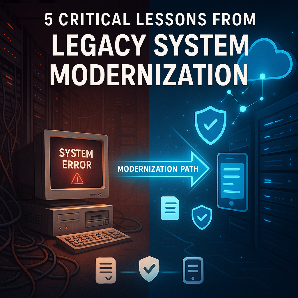 5 Critical Lessons from Legacy System Modernization – Insights for Organizations