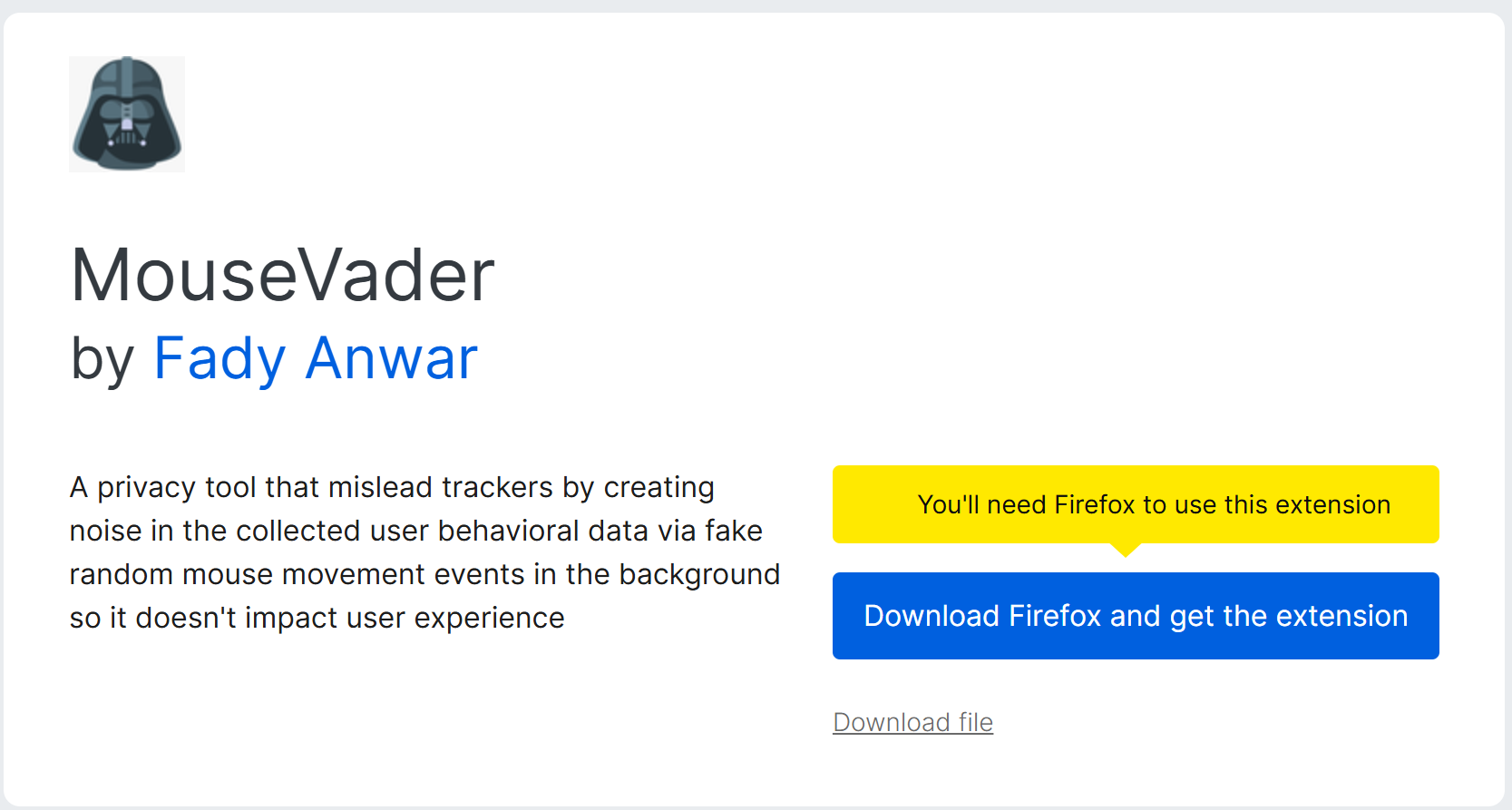 Protect Your Privacy with MouseVader