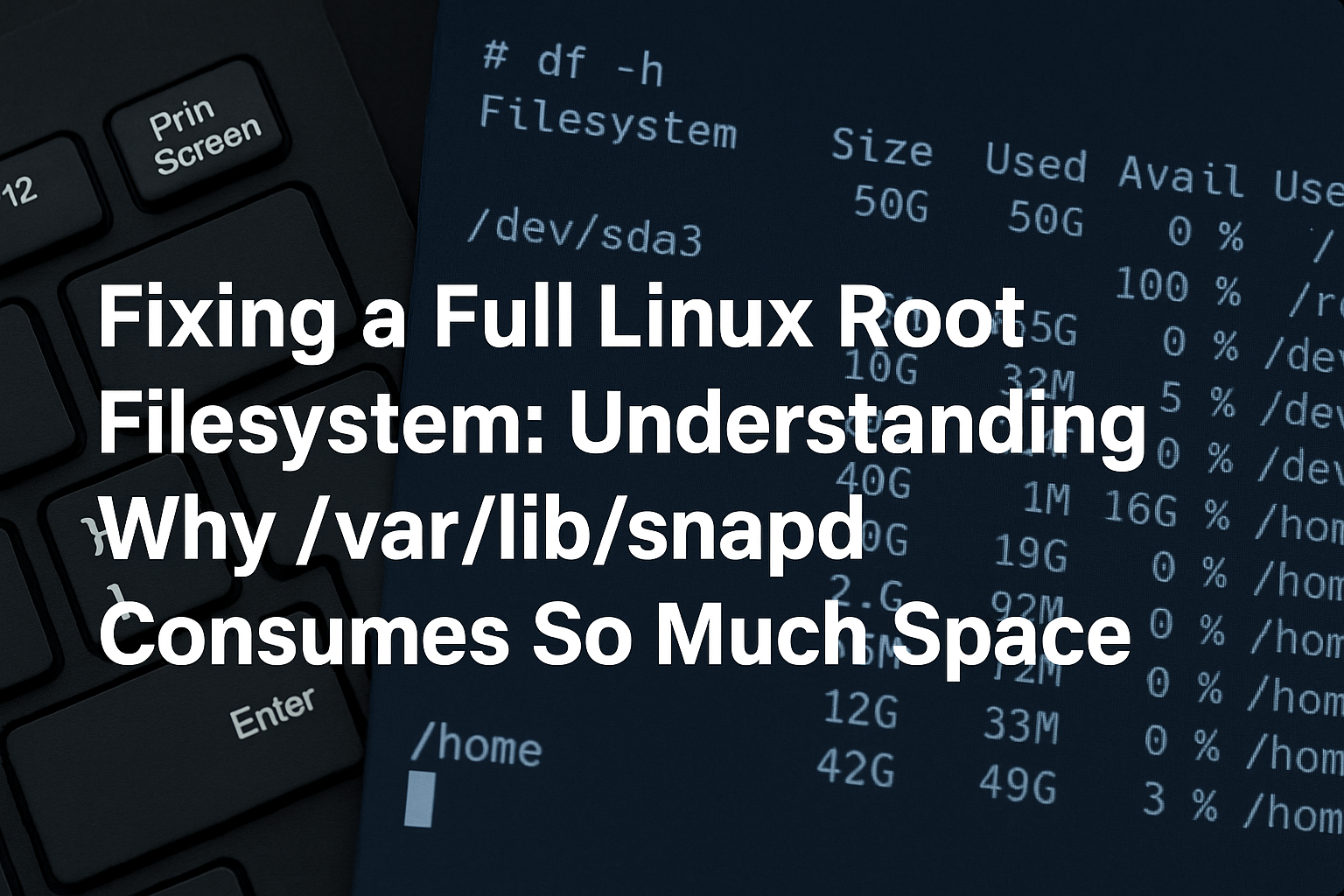 Fixing a Full Linux Root Filesystem